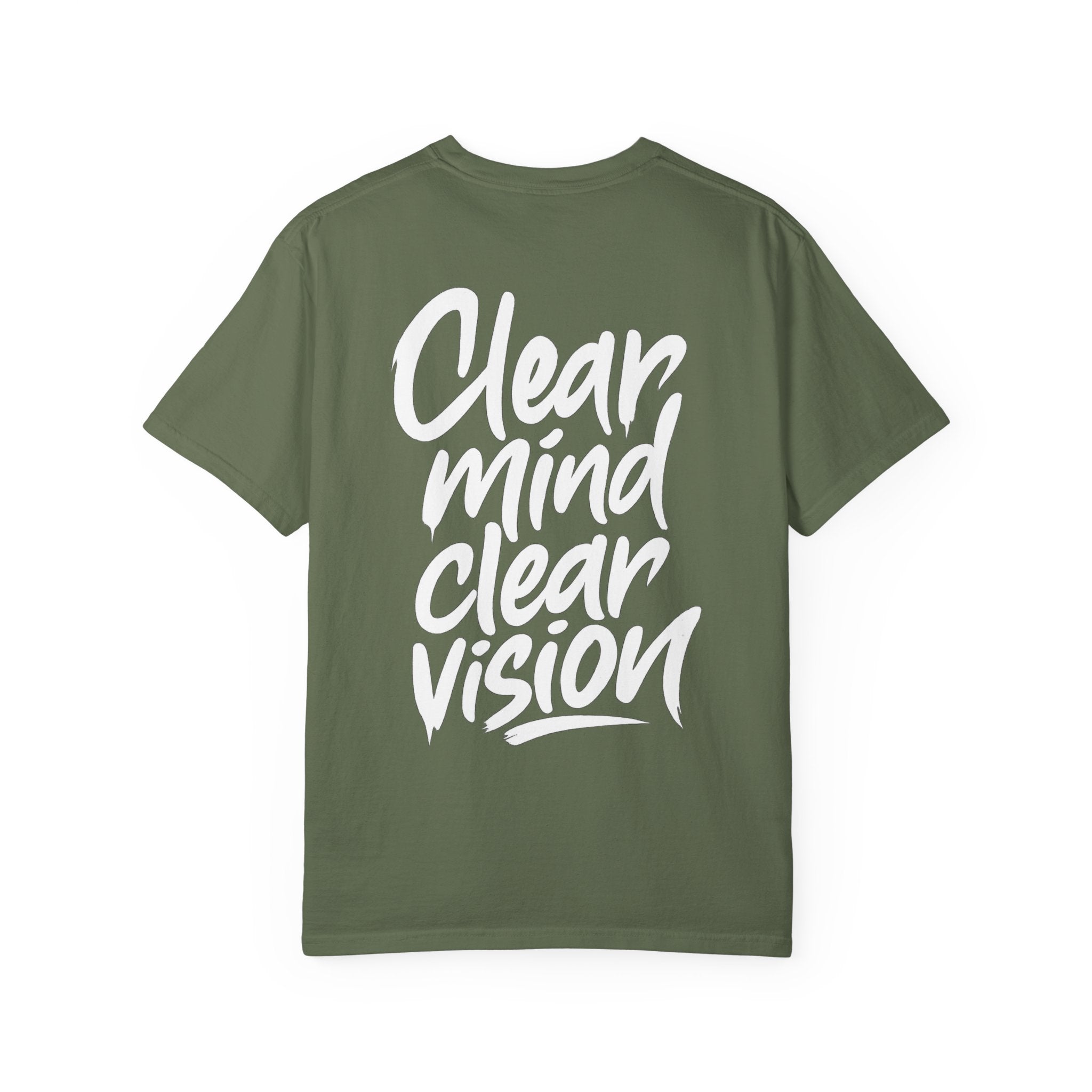 Graphic Tee — "Clear Mind Clear Vision" Motivational T-Shirt