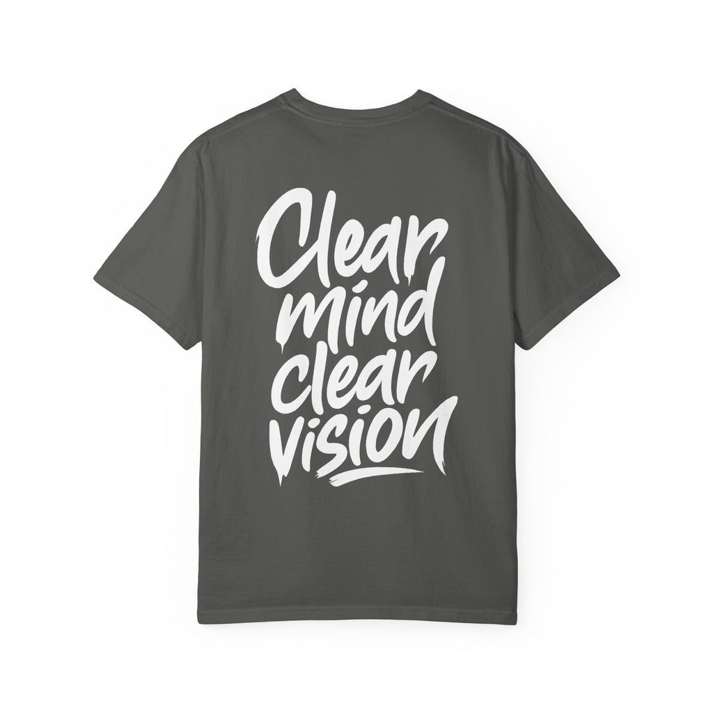 Graphic Tee — "Clear Mind Clear Vision" Motivational T-Shirt