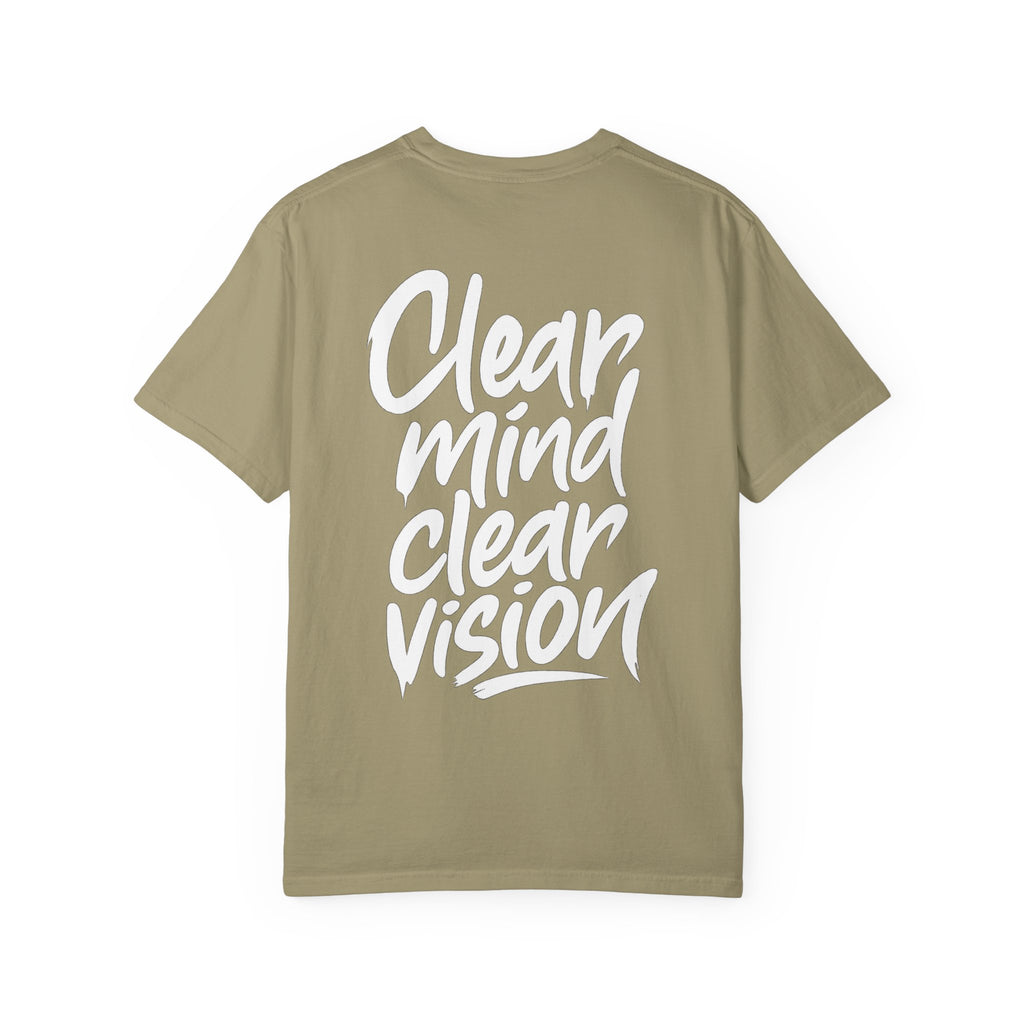 Graphic Tee — "Clear Mind Clear Vision" Motivational T-Shirt