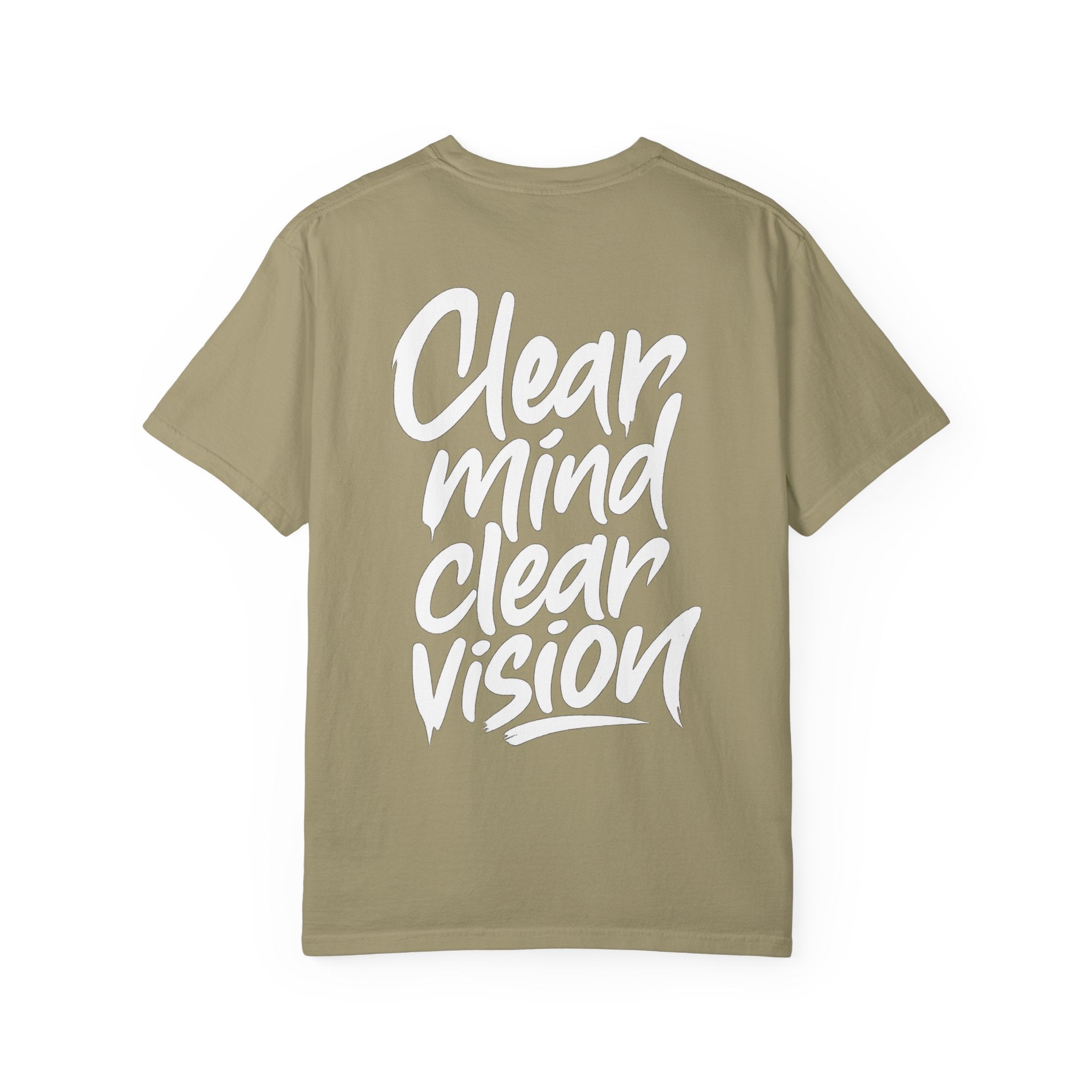 Graphic Tee — "Clear Mind Clear Vision" Motivational T-Shirt
